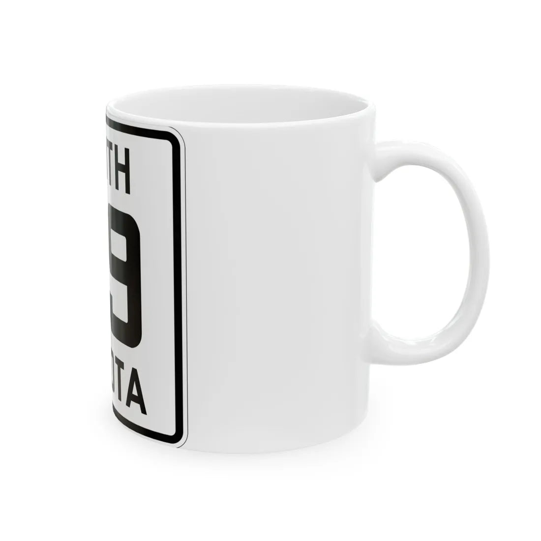 SD 59 1926 (South Dakota) (Road Sign) White Coffee Mug - Go Mug Yourself