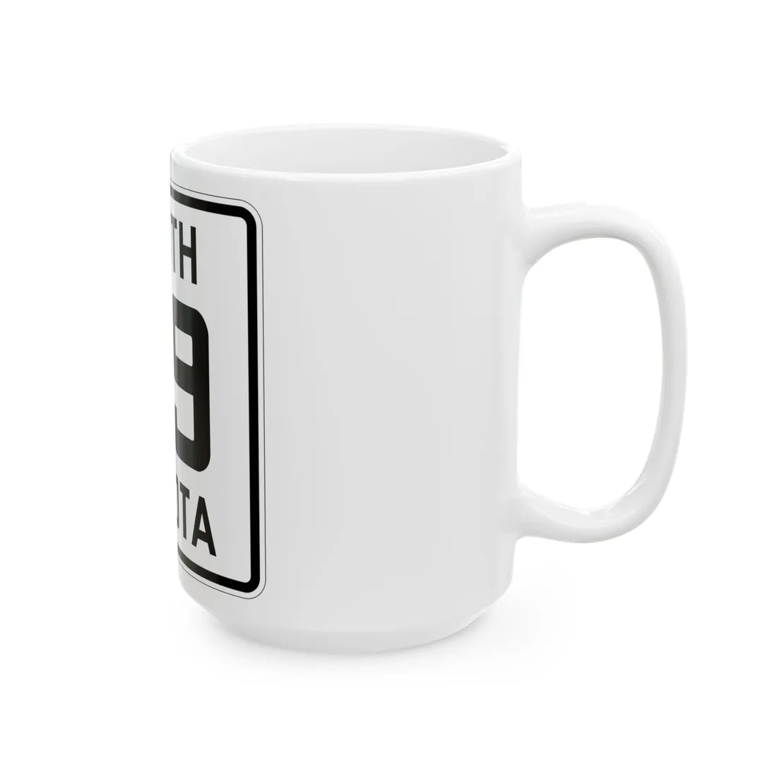SD 59 1926 (South Dakota) (Road Sign) White Coffee Mug - Go Mug Yourself