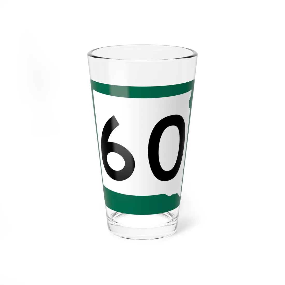SD 60 (South Dakota) (Road Sign) Pint Glss 16oz 16oz - Go Mug Yourself