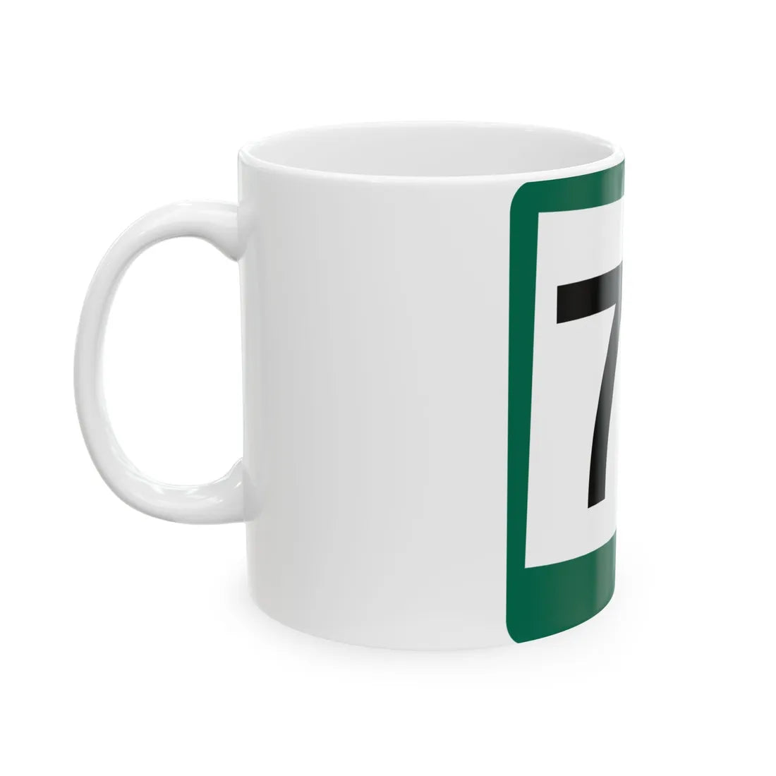 SD 73 (South Dakota) (Road Sign) White Coffee Mug - Go Mug Yourself