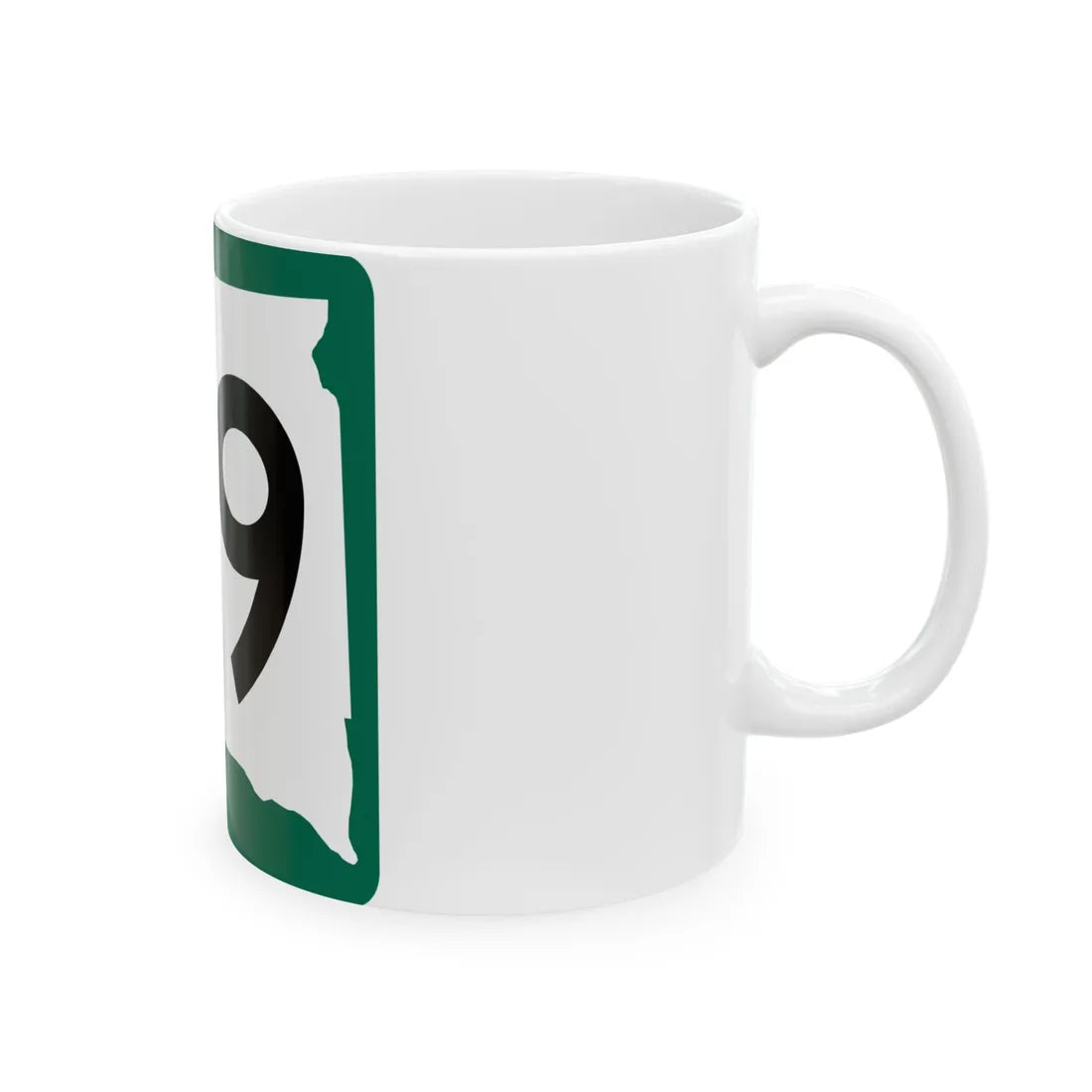 SD 79 (South Dakota) (Road Sign) White Coffee Mug - Go Mug Yourself