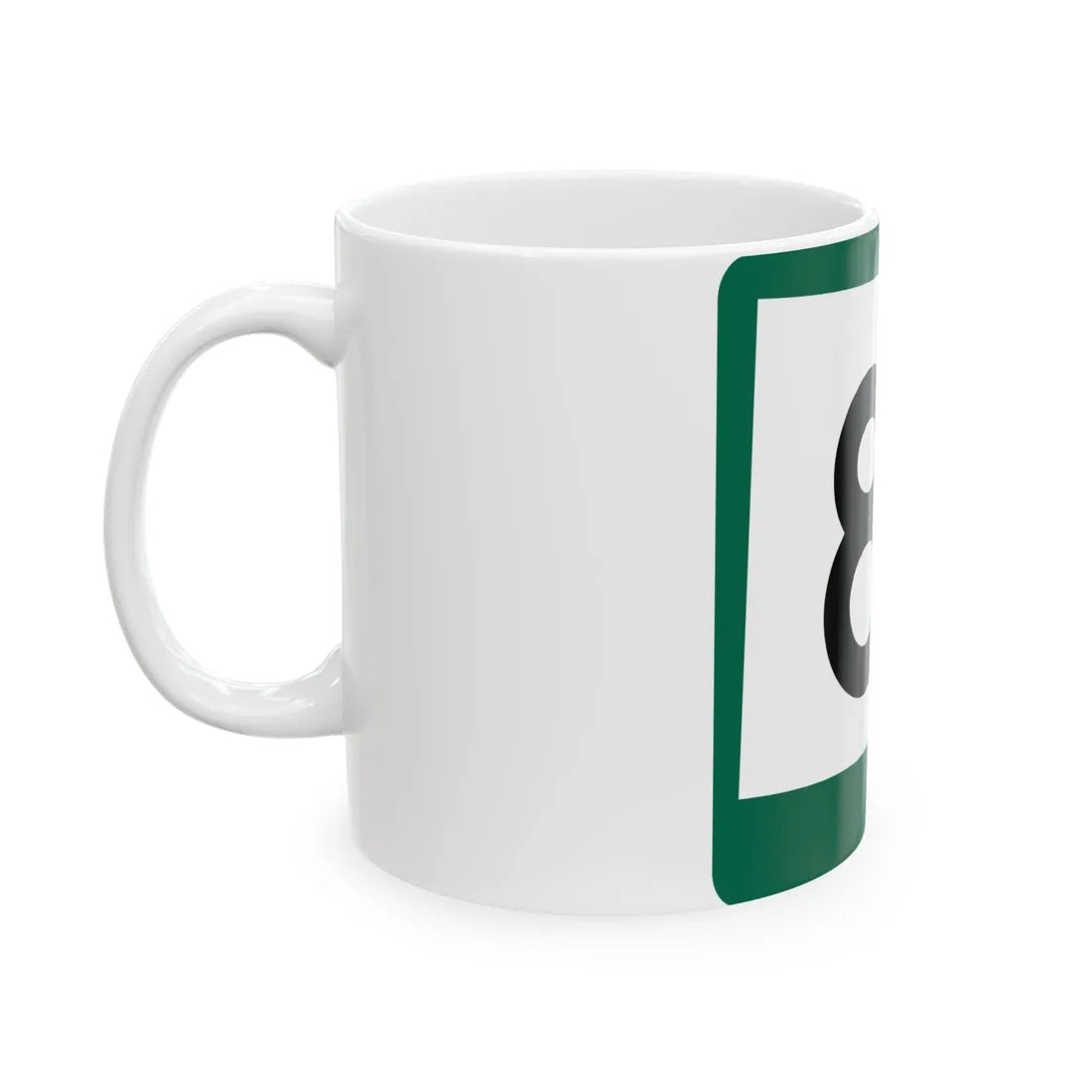 SD 81 (South Dakota) (Road Sign) White Coffee Mug - Go Mug Yourself