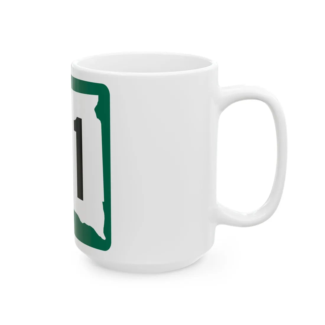 SD 81 (South Dakota) (Road Sign) White Coffee Mug - Go Mug Yourself