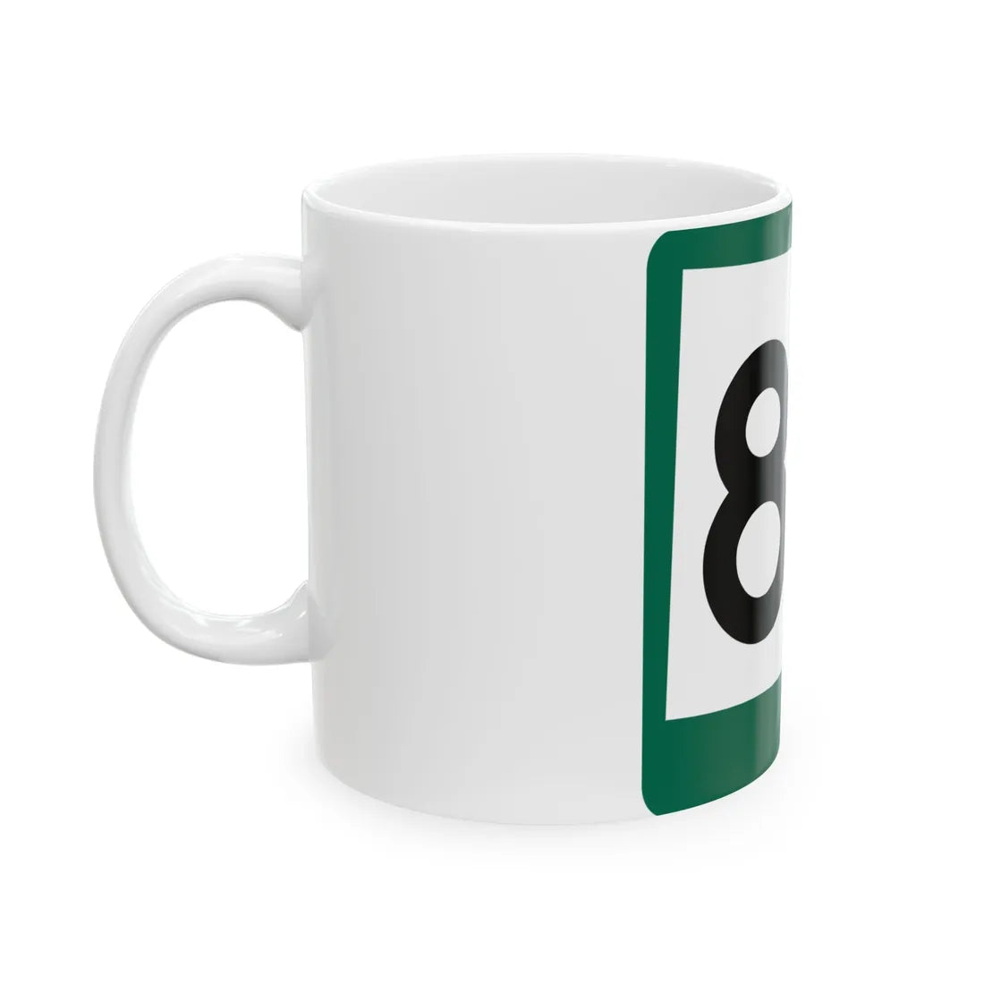 SD 83 (South Dakota) (Road Sign) White Coffee Mug - Go Mug Yourself