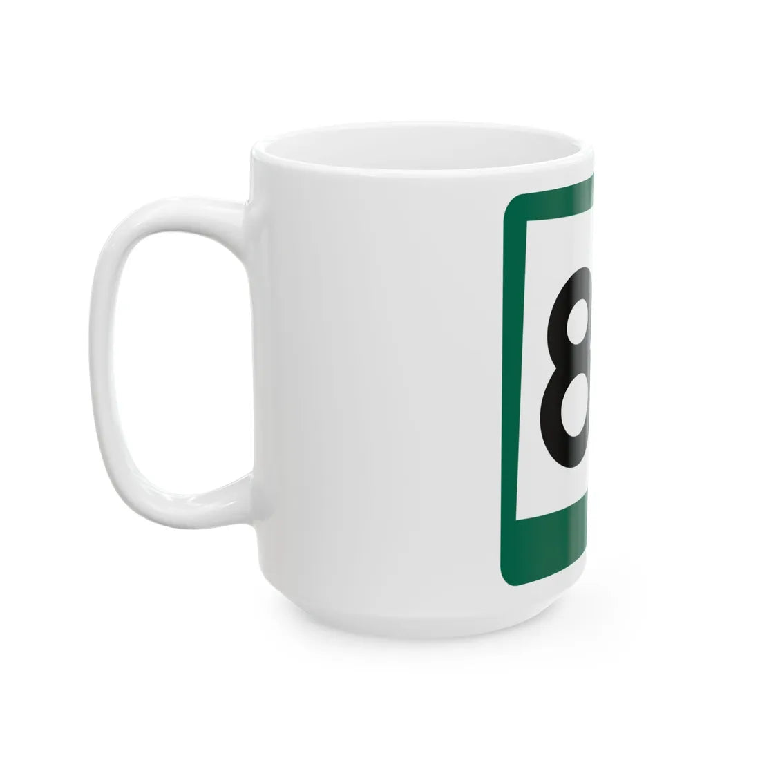 SD 83 (South Dakota) (Road Sign) White Coffee Mug - Go Mug Yourself