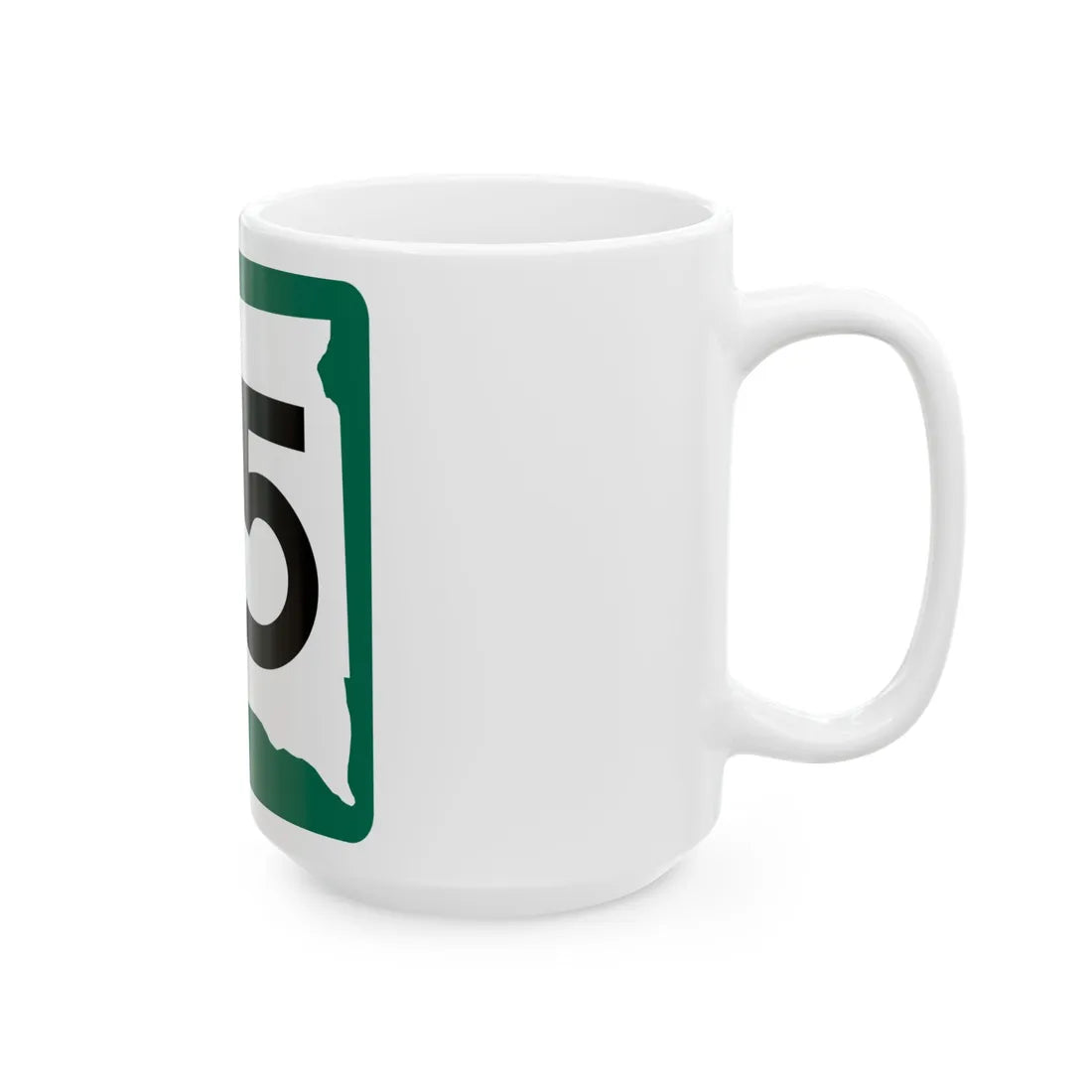 SD 85 (South Dakota) (Road Sign) White Coffee Mug - Go Mug Yourself