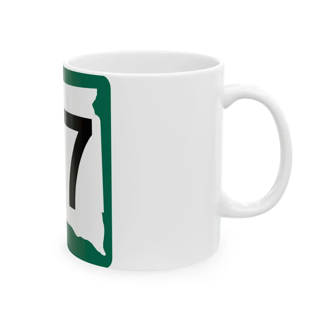 SD 87 (South Dakota) (Road Sign) White Coffee Mug - Go Mug Yourself