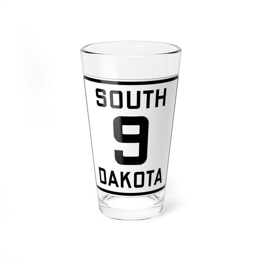 SD 9 1926 (South Dakota) (Road Sign) Pint Glss 16oz 16oz - Go Mug Yourself