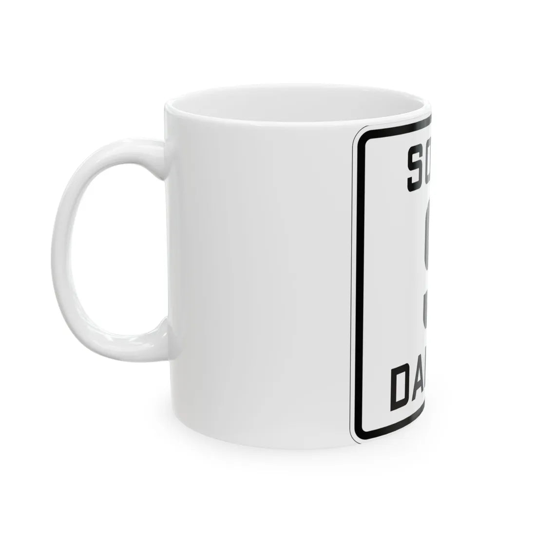 SD 9 1926 (South Dakota) (Road Sign) White Coffee Mug - Go Mug Yourself