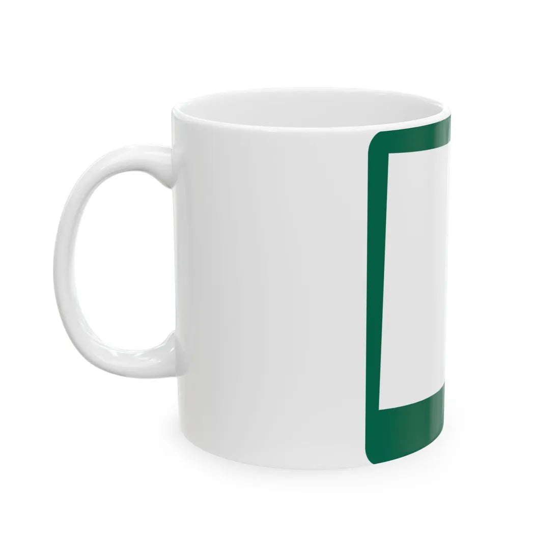 SD Blank-2d (South Dakota) (Road Sign) White Coffee Mug - Go Mug Yourself