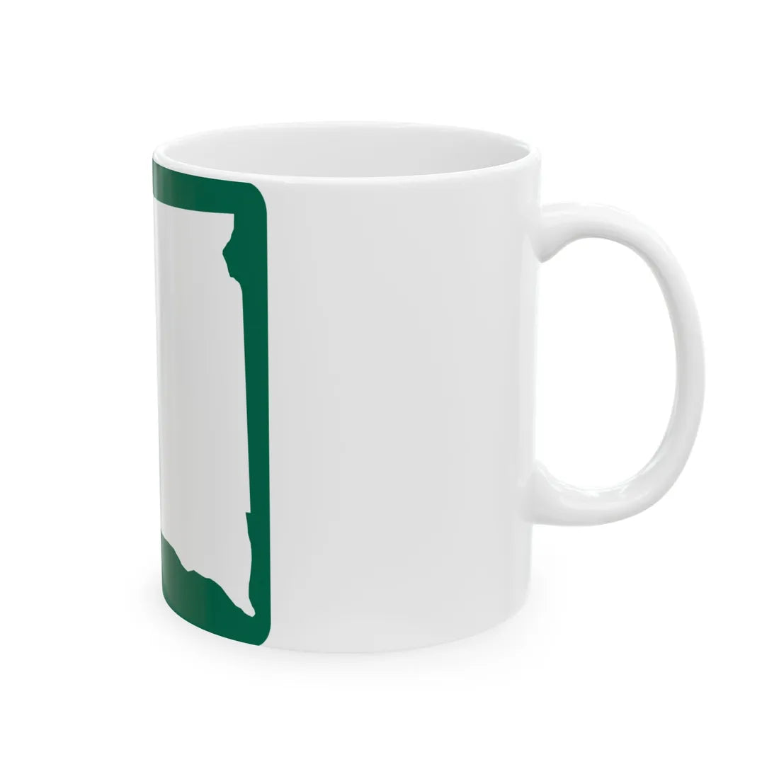 SD Blank-2d (South Dakota) (Road Sign) White Coffee Mug - Go Mug Yourself