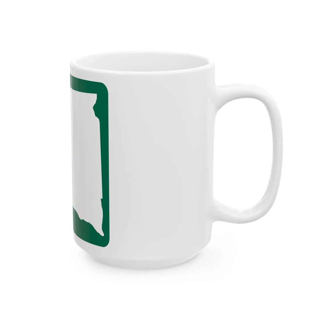 SD Blank-2d (South Dakota) (Road Sign) White Coffee Mug - Go Mug Yourself