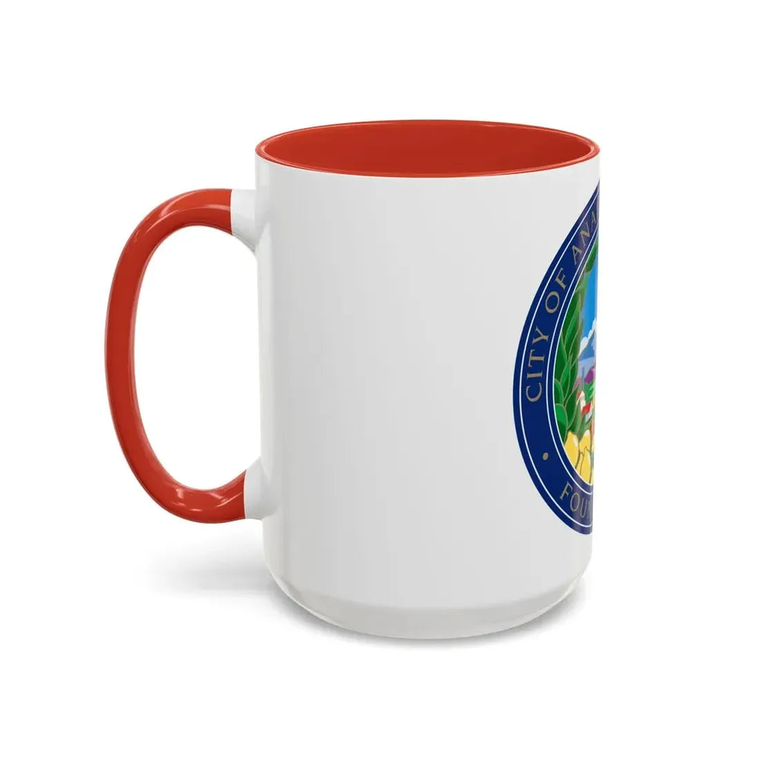 Seal of Anaheim California - Accent Coffee Mug - Go Mug Yourself