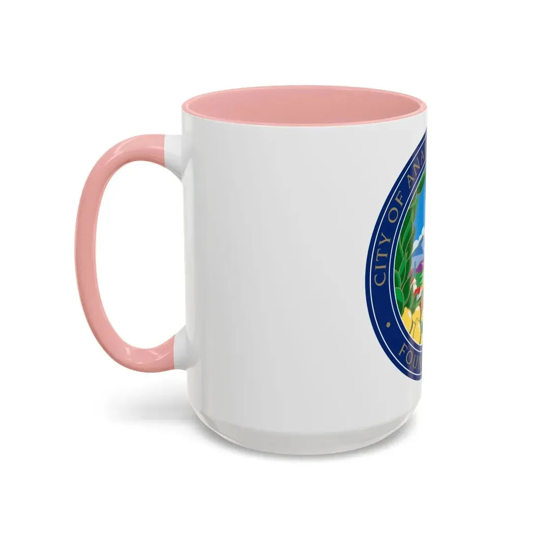 Seal of Anaheim California - Accent Coffee Mug - Go Mug Yourself