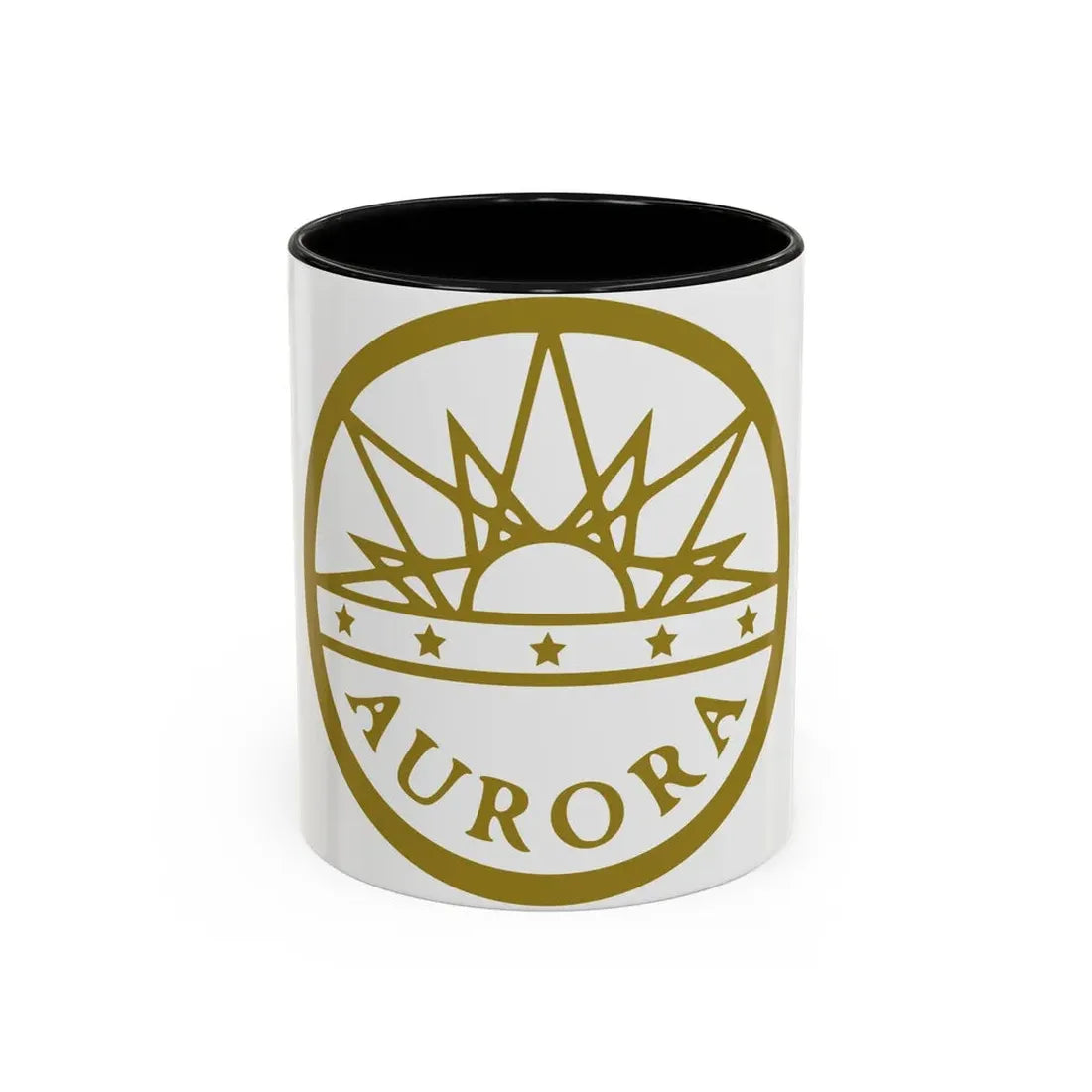 Seal of Aurora Colorado - Accent Coffee Mug 11oz Black - Go Mug Yourself