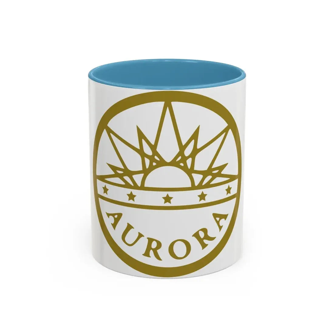Seal of Aurora Colorado - Accent Coffee Mug 11oz Light Blue - Go Mug Yourself