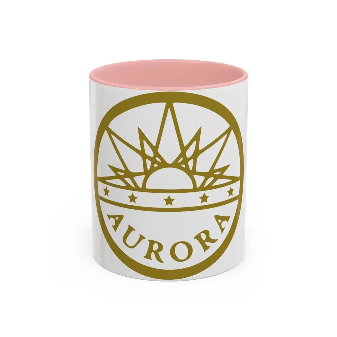 Seal of Aurora Colorado - Accent Coffee Mug 11oz Pink - Go Mug Yourself