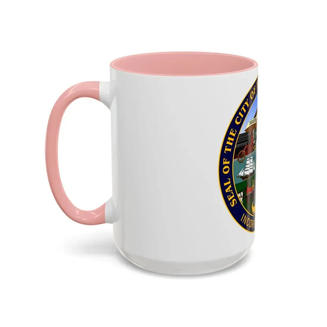 Seal of Bridgeport Connecticut - Accent Coffee Mug - Go Mug Yourself