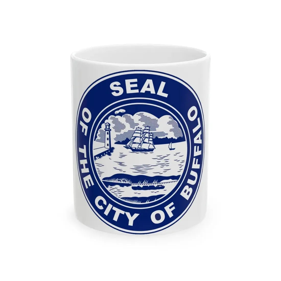 Seal of Buffalo New York - White Coffee Mug 11oz - Go Mug Yourself