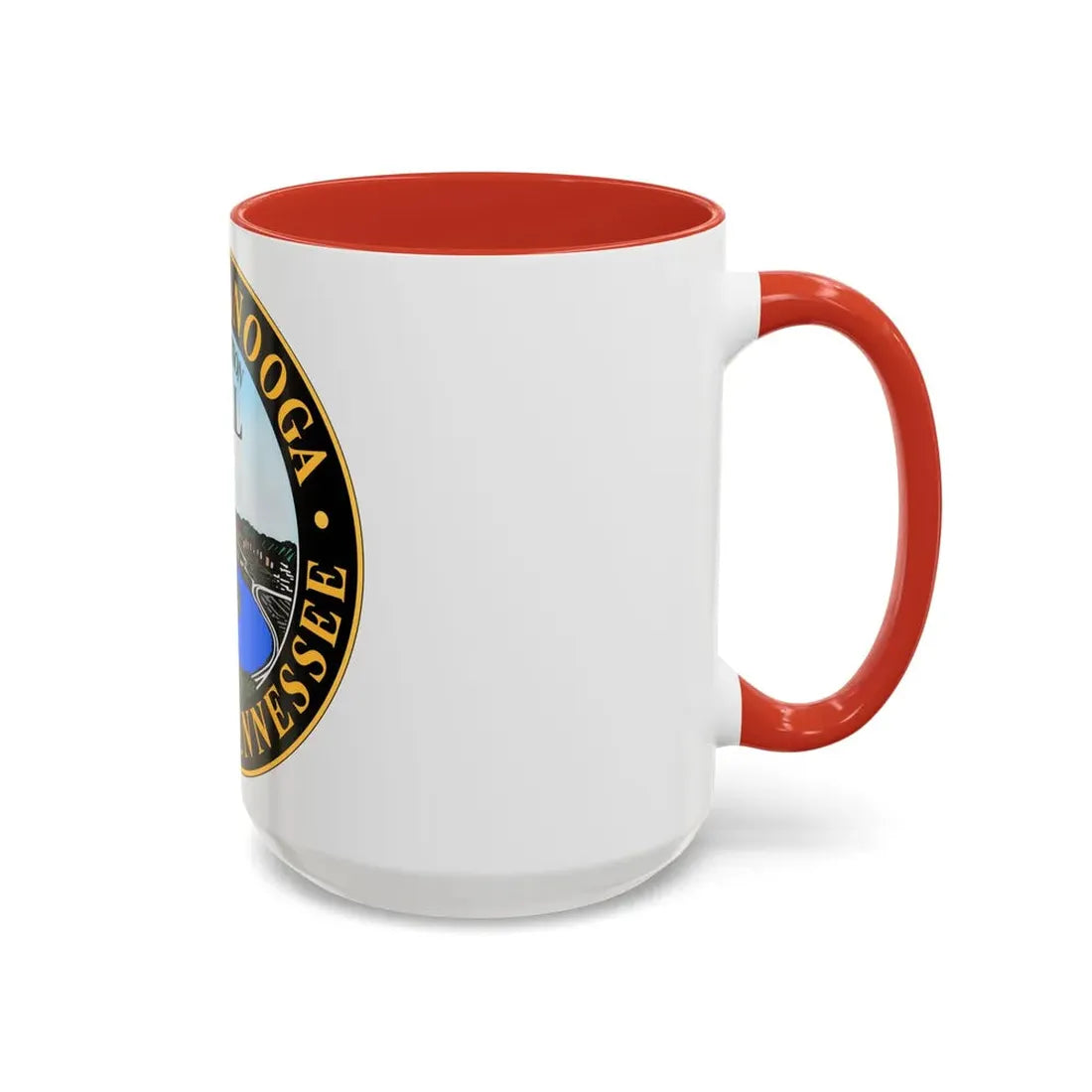 Seal of Chattanooga Tennessee - Accent Coffee Mug - Go Mug Yourself