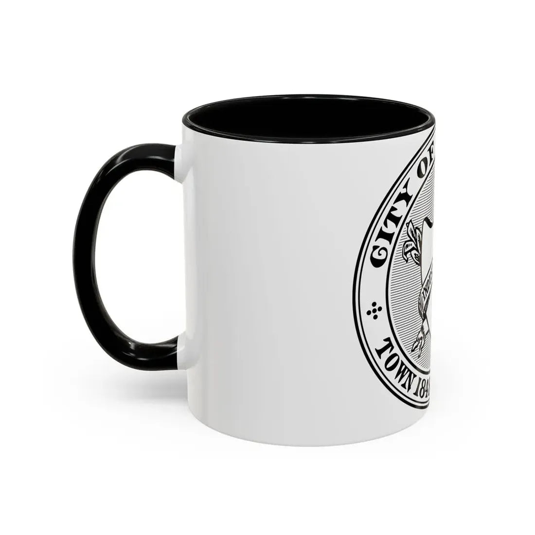 Seal of Chicopee Massachusetts - Accent Coffee Mug - Go Mug Yourself