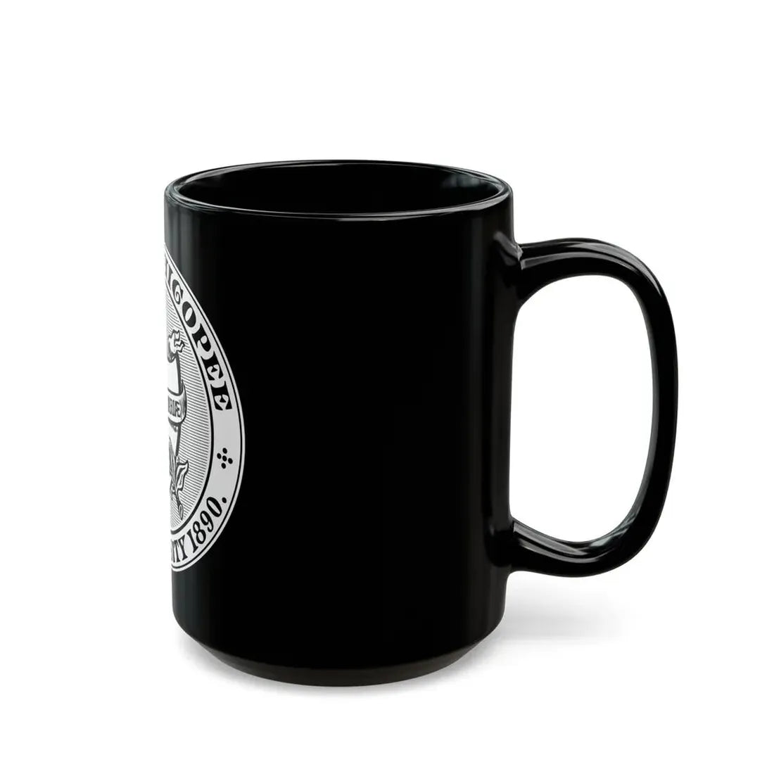 Seal of Chicopee Massachusetts - Black Coffee Mug - Go Mug Yourself