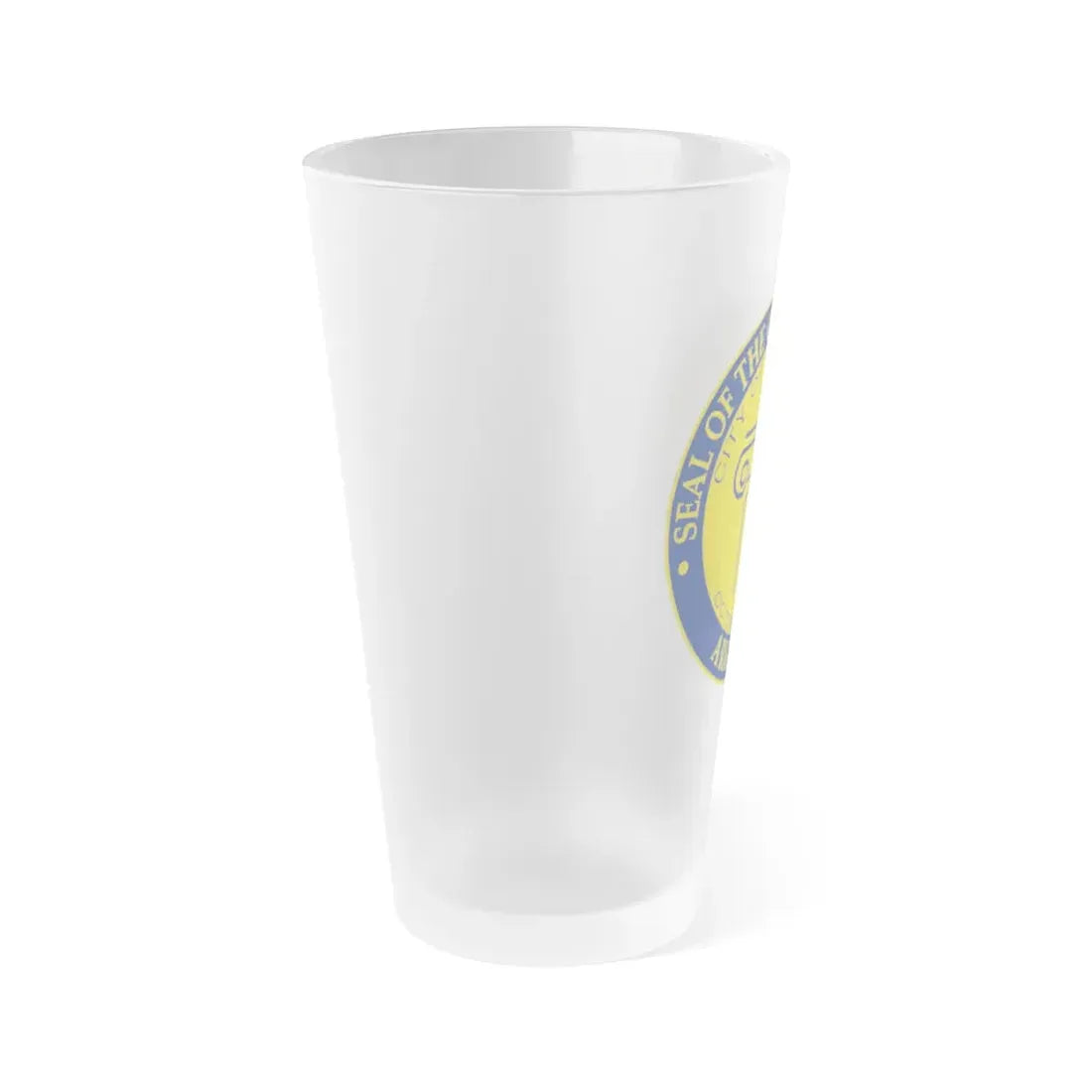 Seal of Conway Arkansas - Frosted Pint Glass 16oz - Go Mug Yourself