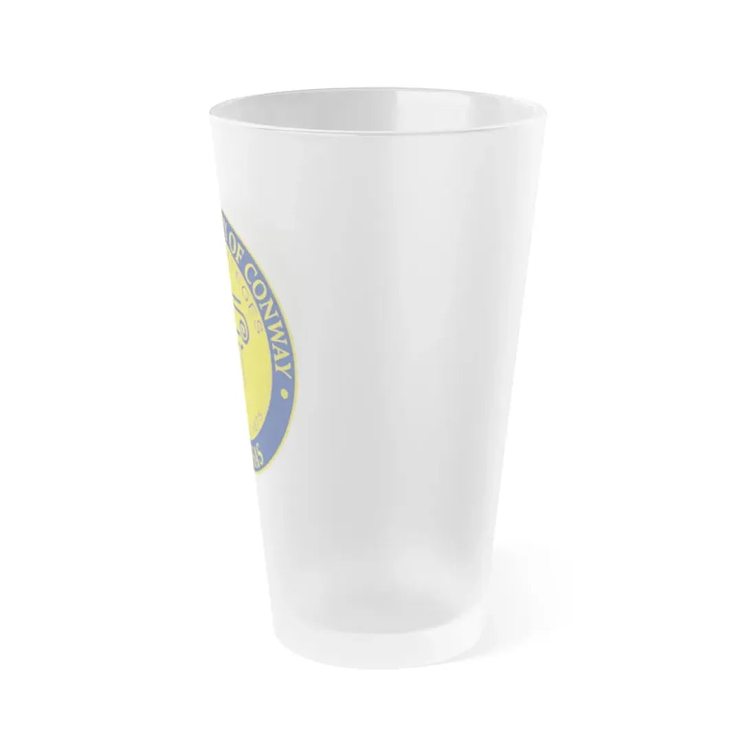 Seal of Conway Arkansas - Frosted Pint Glass 16oz - Go Mug Yourself