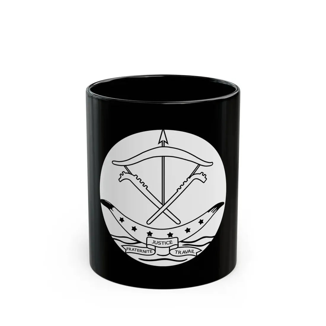 Seal of Dahomey - Black Coffee Mug 11oz - Go Mug Yourself