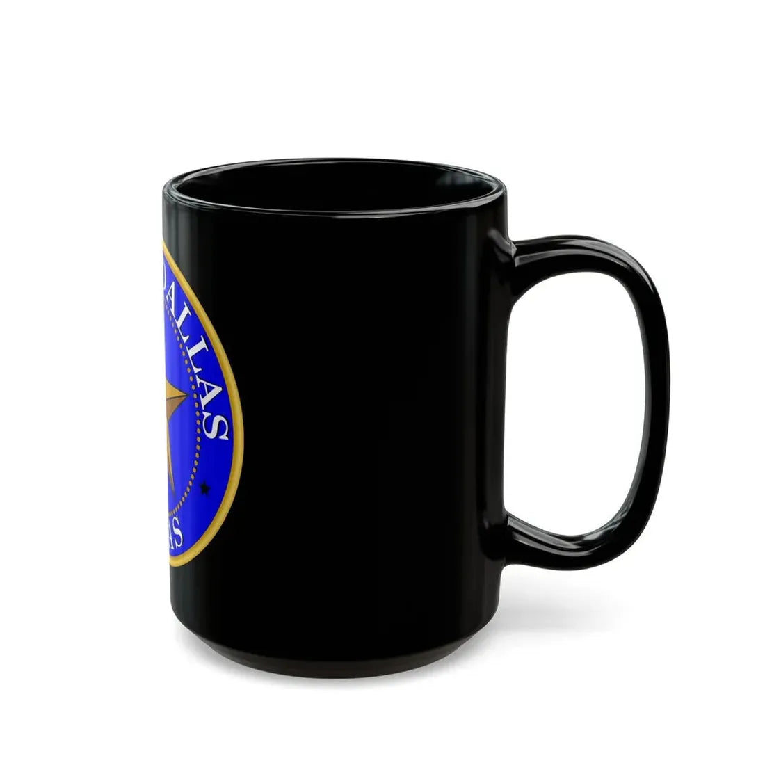 Seal of Dallas - Black Coffee Mug - Go Mug Yourself