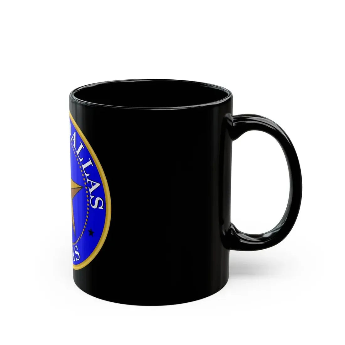 Seal of Dallas - Black Coffee Mug - Go Mug Yourself