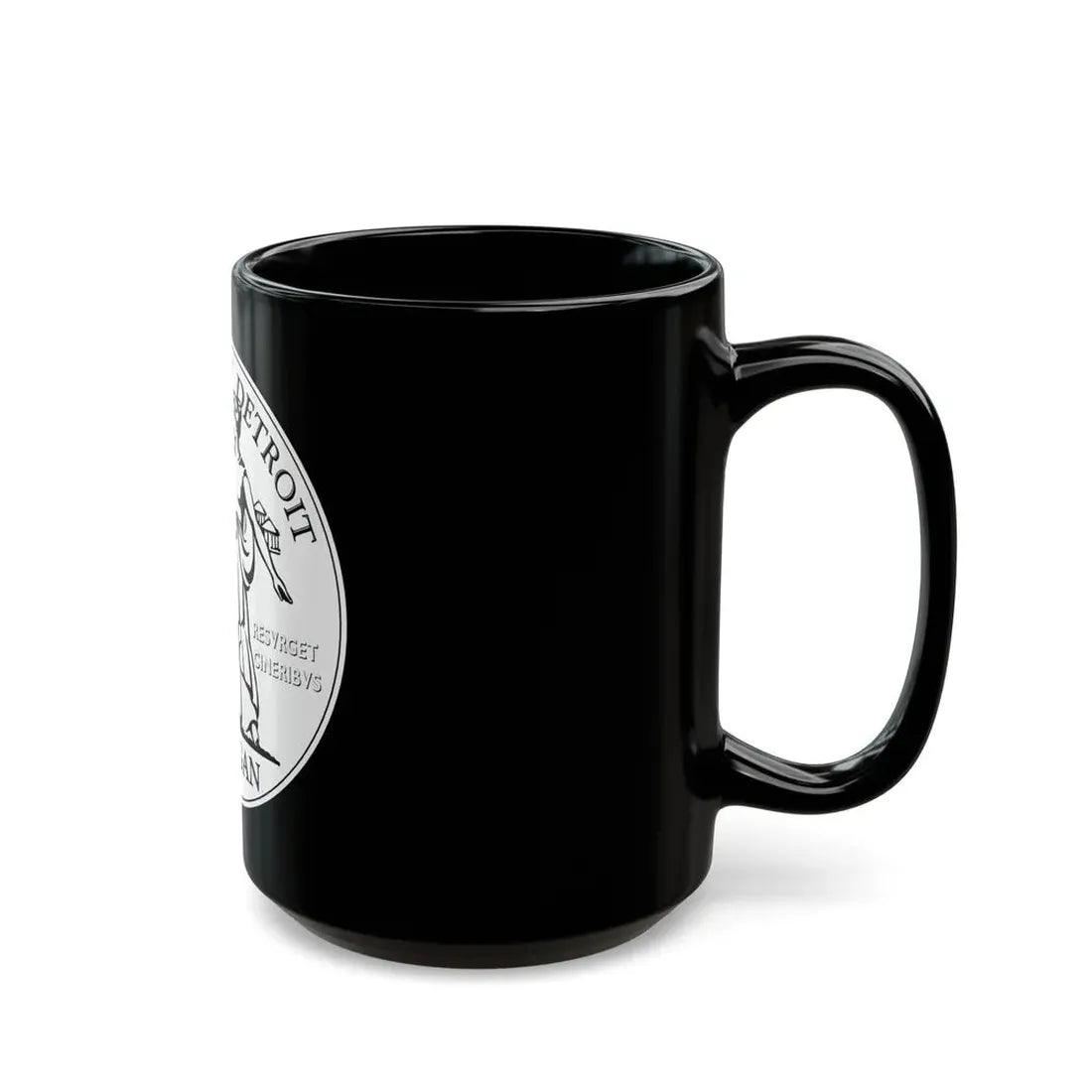 Seal of Detroit - Black Coffee Mug - Go Mug Yourself