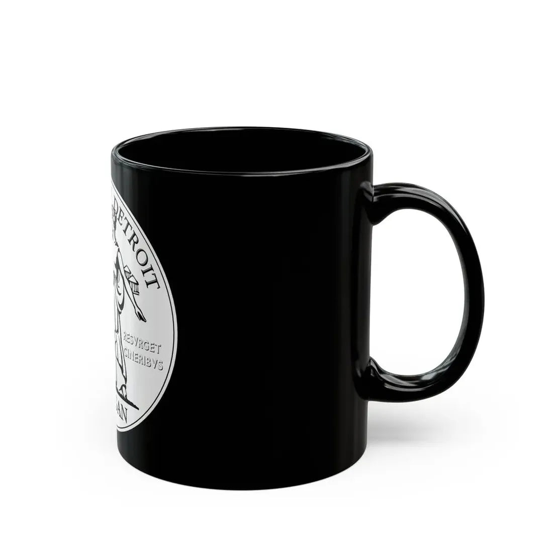 Seal of Detroit - Black Coffee Mug - Go Mug Yourself