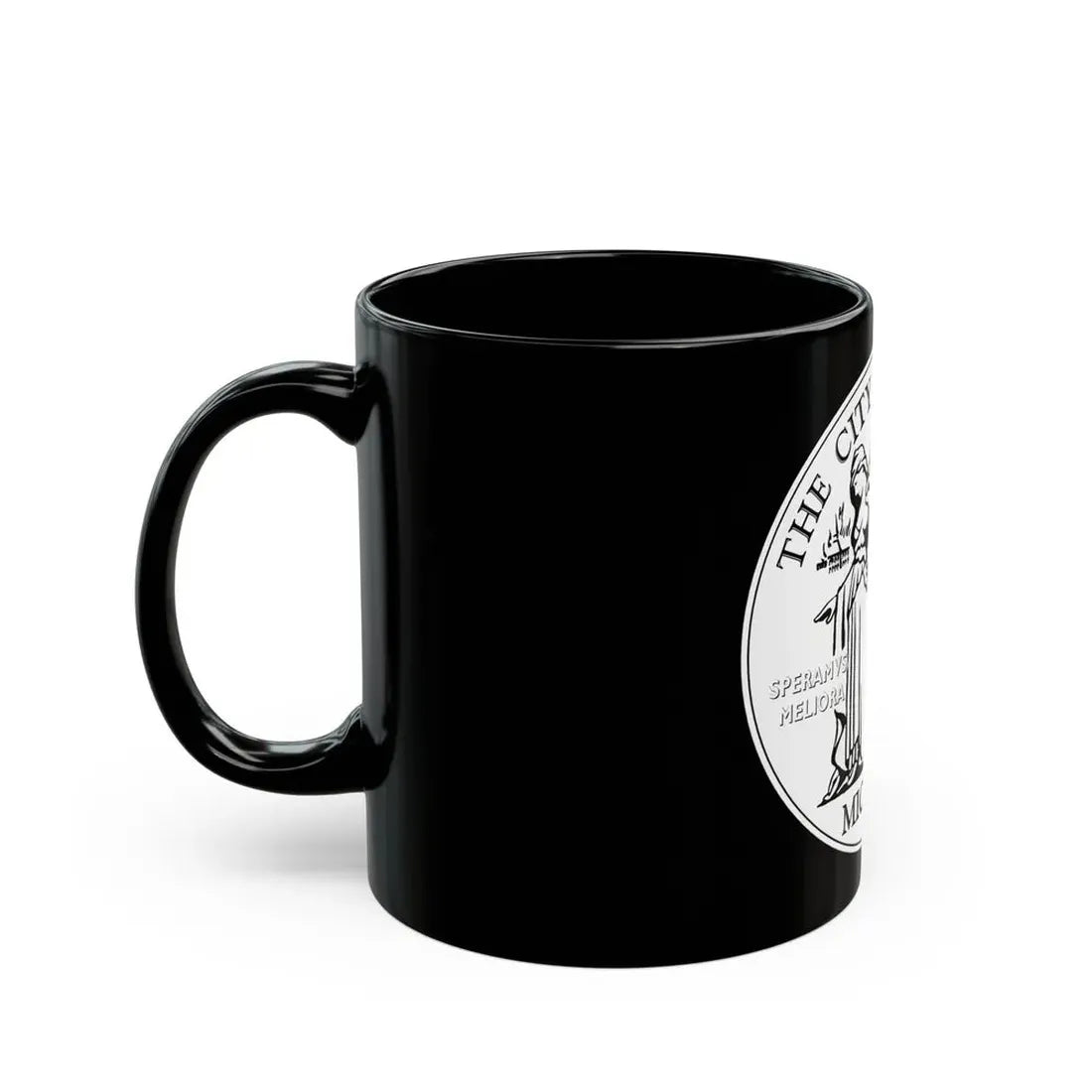 Seal of Detroit - Black Coffee Mug - Go Mug Yourself