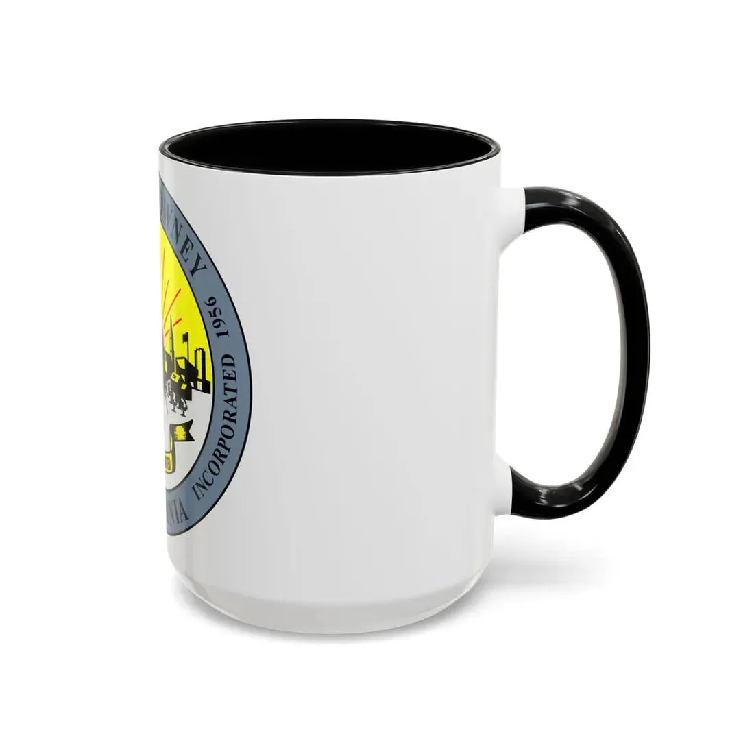 Seal of Downey California - Accent Coffee Mug - Go Mug Yourself