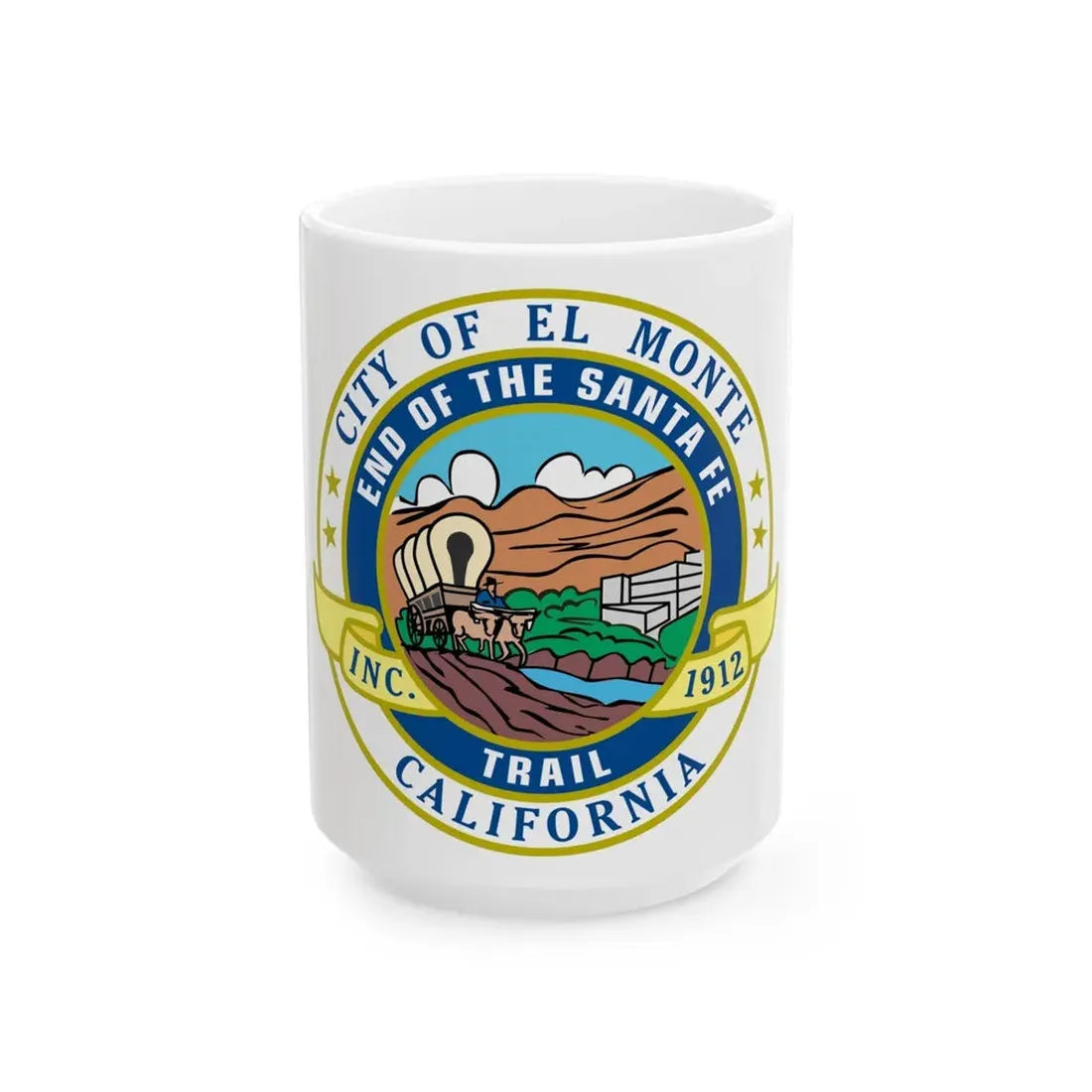 Seal of El Monte California - White Coffee Mug 15oz - Go Mug Yourself