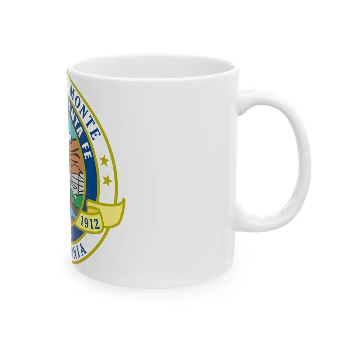 Seal of El Monte California - White Coffee Mug - Go Mug Yourself