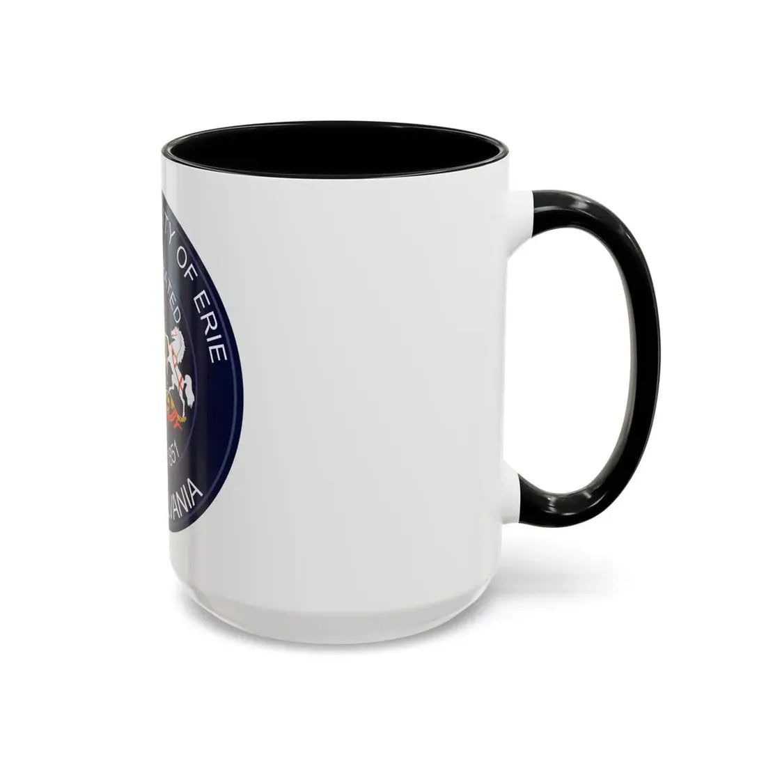 Seal of Erie Pennsylvania - Accent Coffee Mug - Go Mug Yourself