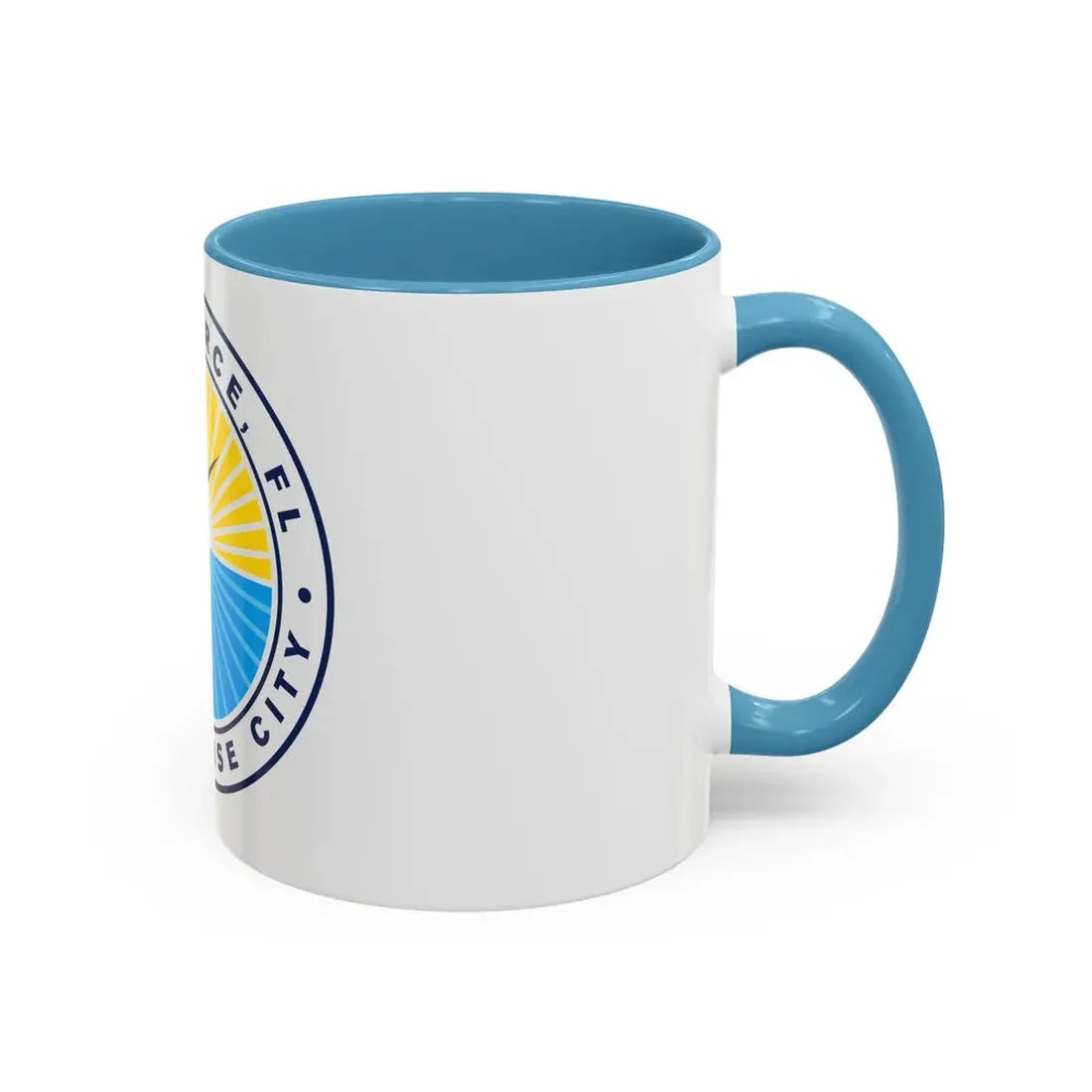 Seal of Fort Pierce Florida - Accent Coffee Mug - Go Mug Yourself