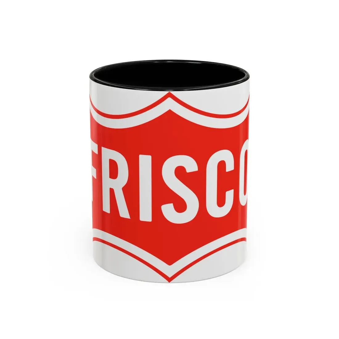 Seal of Frisco Texas - Accent Coffee Mug 11oz Black - Go Mug Yourself
