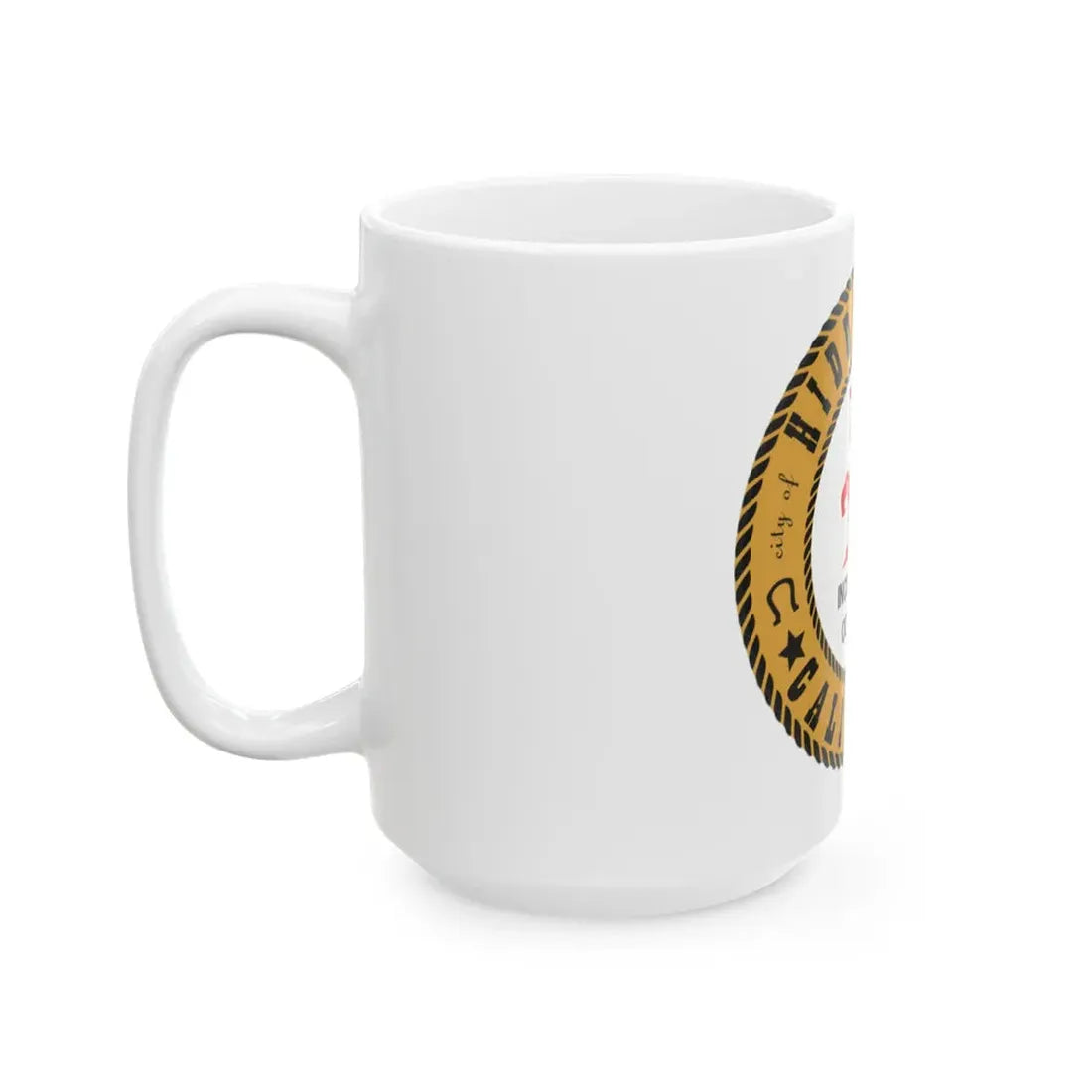 Seal of Hidden Hills California - White Coffee Mug - Go Mug Yourself
