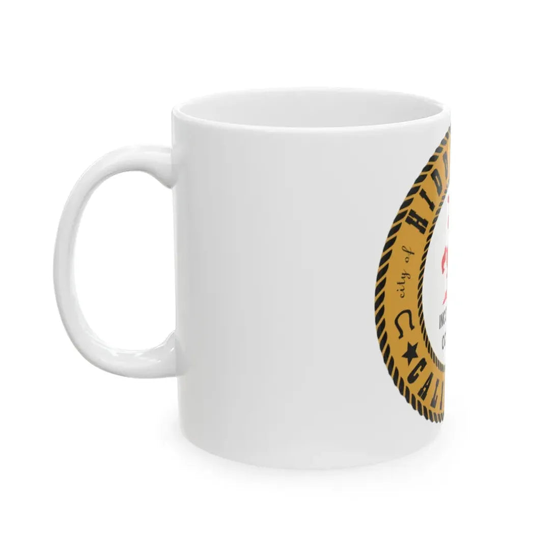 Seal of Hidden Hills California - White Coffee Mug - Go Mug Yourself