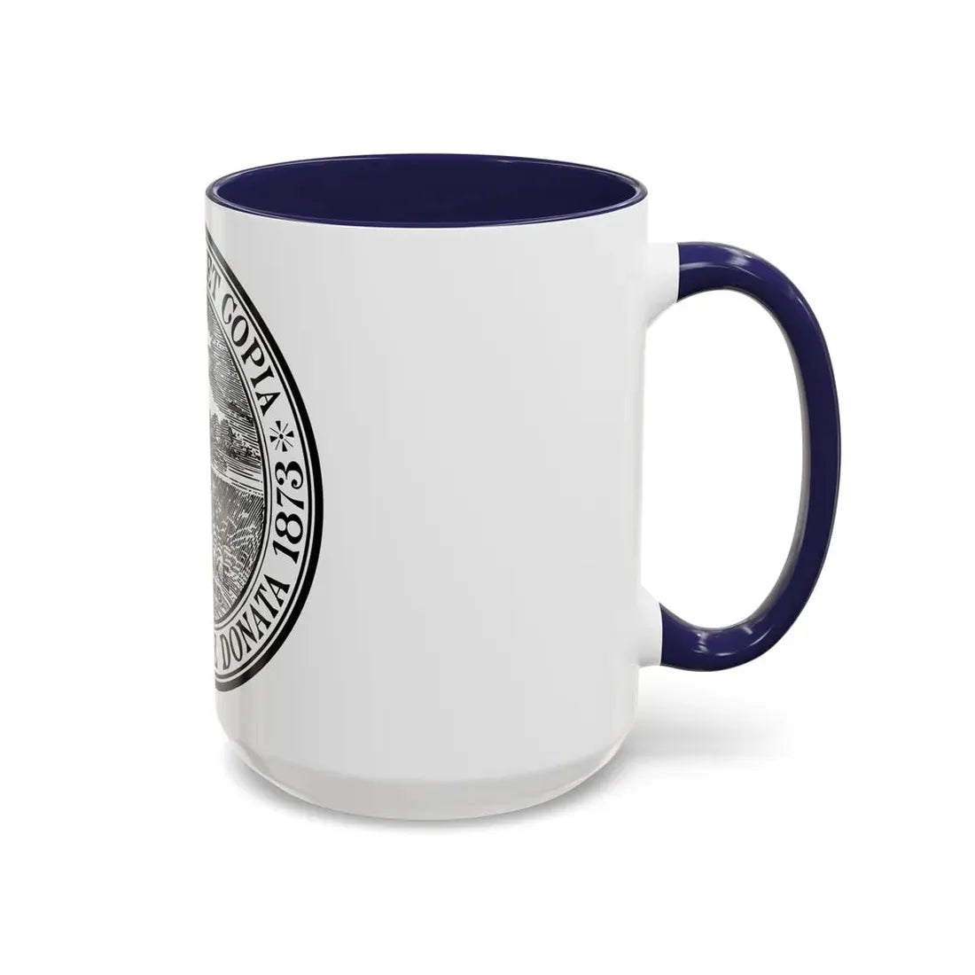 Seal of Holyoke Massachusetts - Accent Coffee Mug - Go Mug Yourself