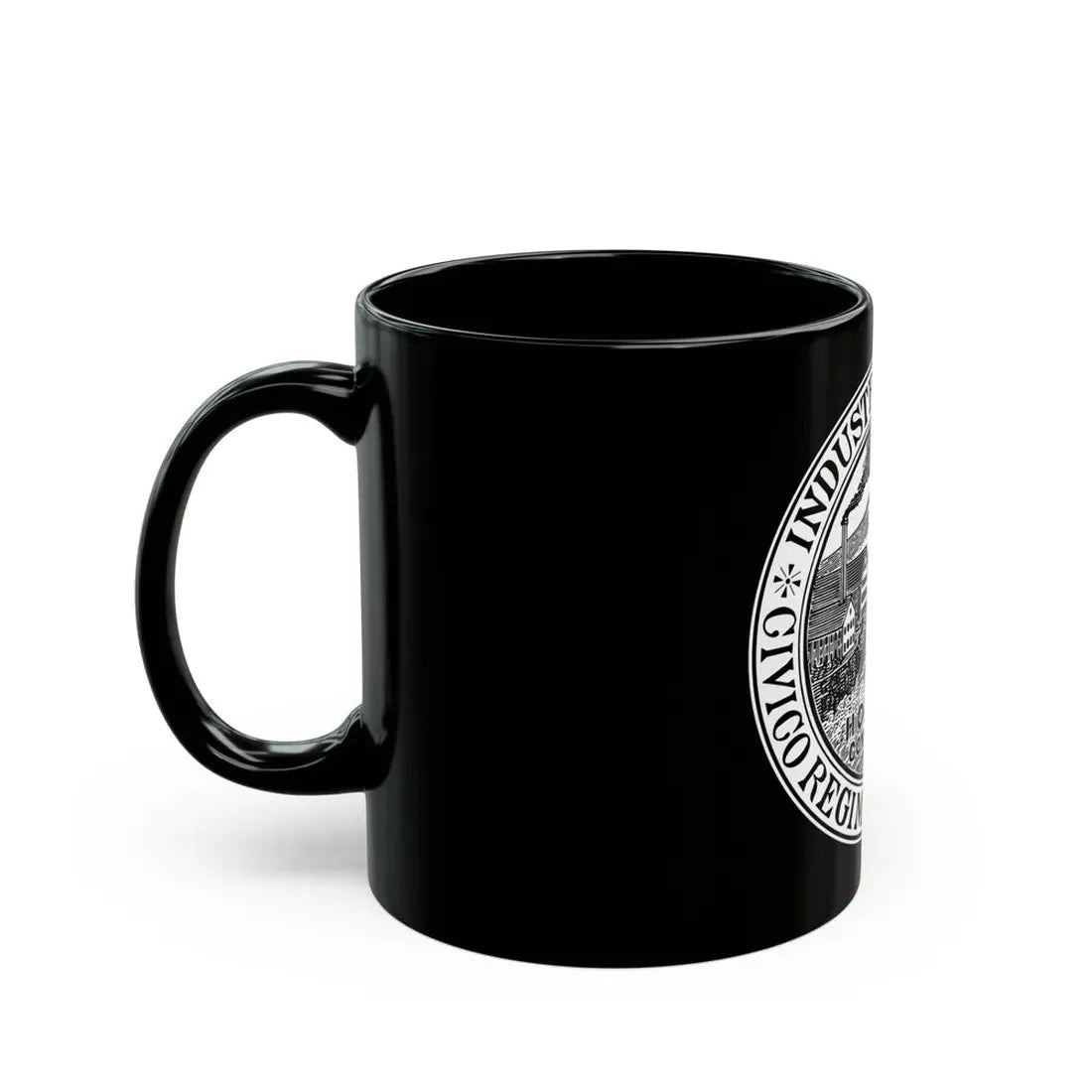 Seal of Holyoke Massachusetts - Black Coffee Mug - Go Mug Yourself