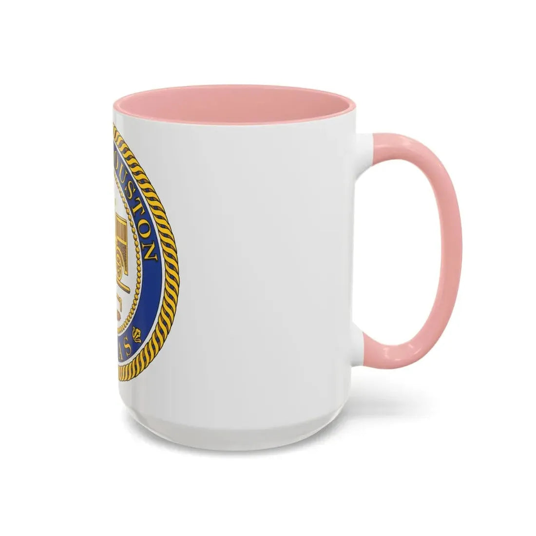 Seal of Houston Texas - Accent Coffee Mug - Go Mug Yourself