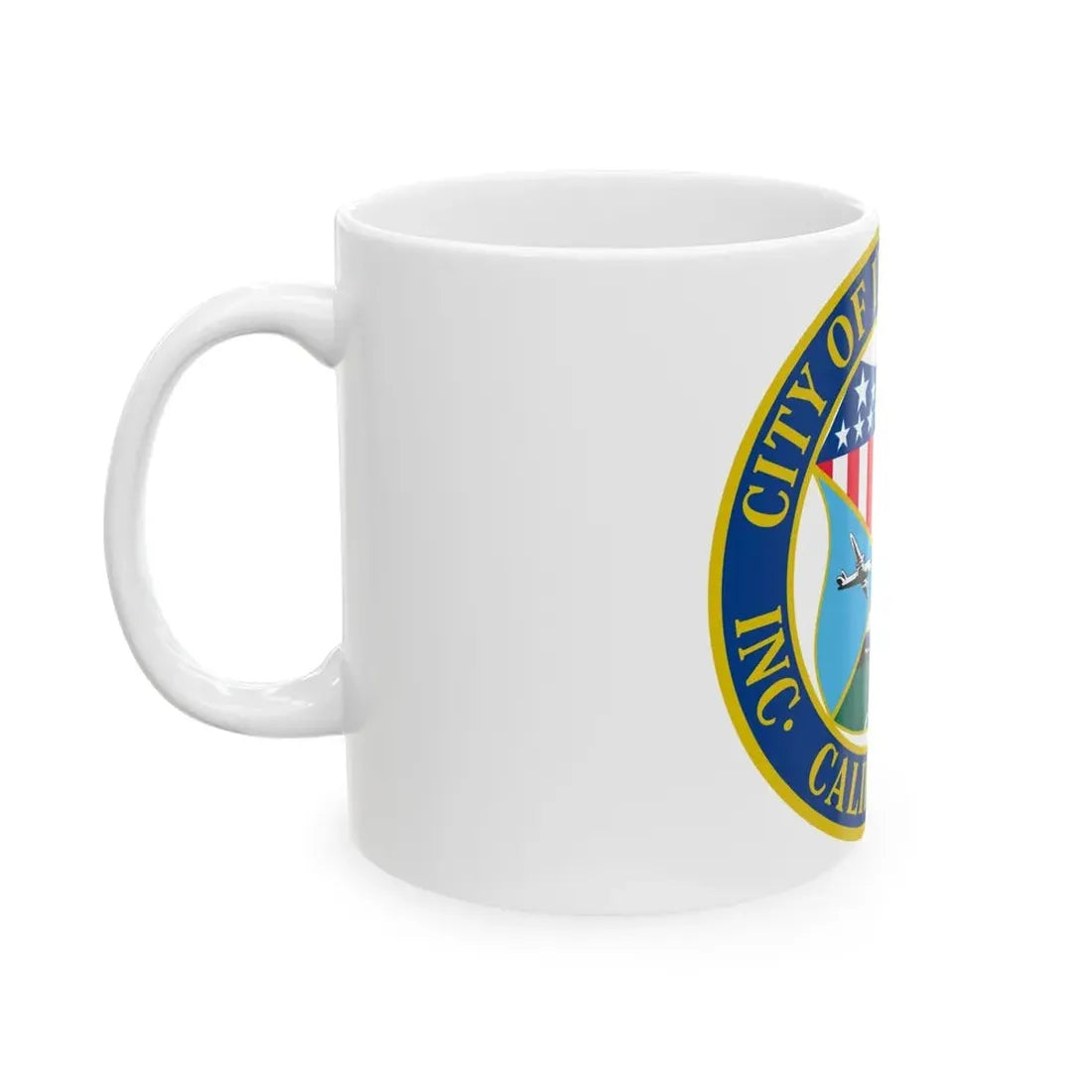 Seal of Inglewood California - White Coffee Mug - Go Mug Yourself