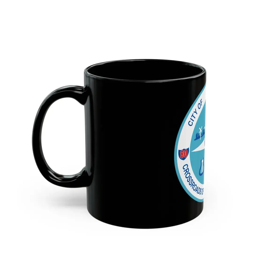 Seal of Joliet Illinois - Black Coffee Mug - Go Mug Yourself