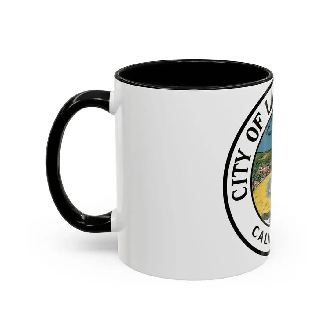 Seal of Laguna Beach California - Accent Coffee Mug - Go Mug Yourself
