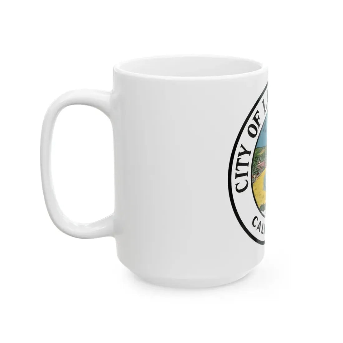 Seal of Laguna Beach California - White Coffee Mug - Go Mug Yourself