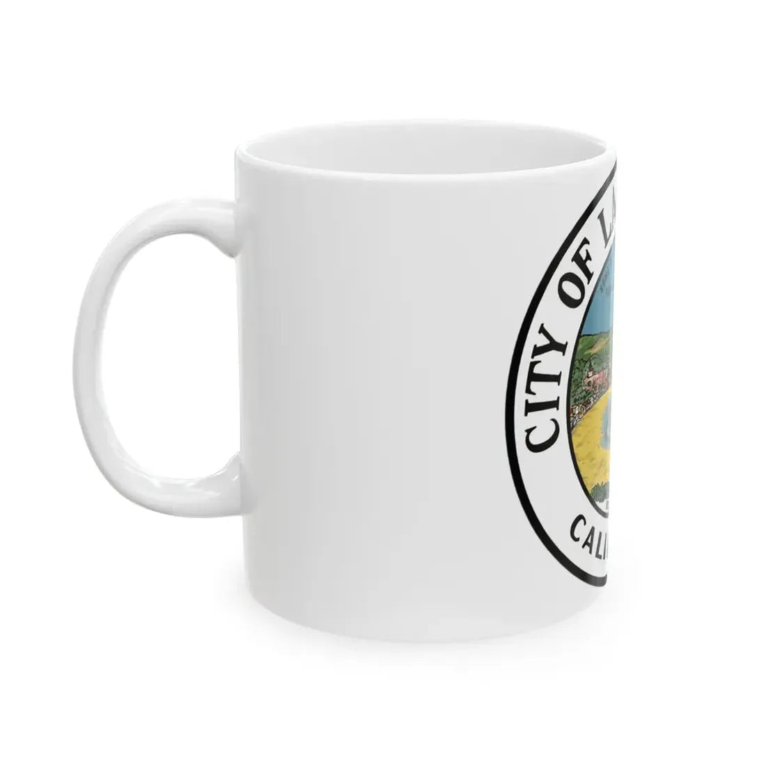 Seal of Laguna Beach California - White Coffee Mug - Go Mug Yourself